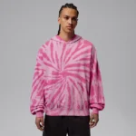 NIKE Jordan Brooklyn Fleece — Men's Tie-Dye Pullover Festival Hoodie