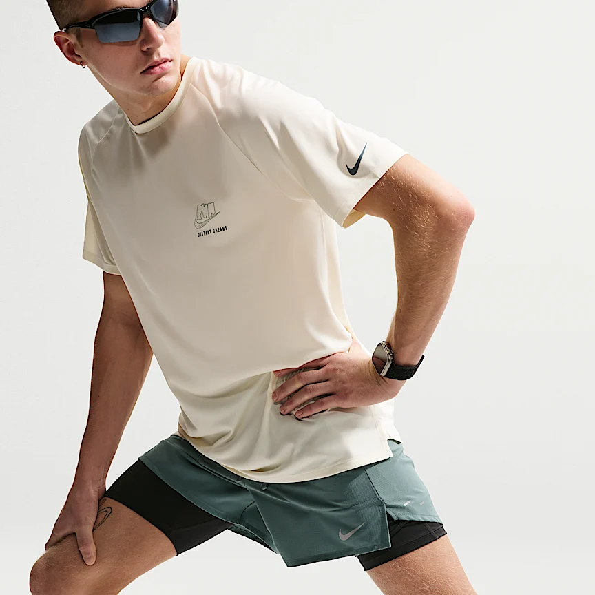 NIKE ストライド — メンズ Dri-FIT 13cm ランニングショートパンツ (インナー付き) - Image 4