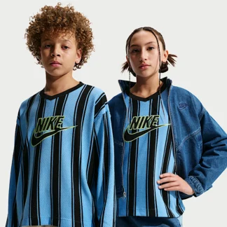NIKE Sportswear Collection — Big Kids' Long-Sleeve Mesh Jersey