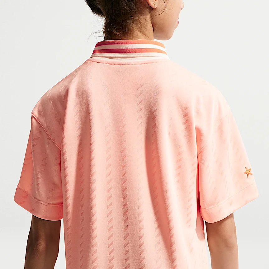 NIKE Sportswear — Big Kids' (Girls') Short-Sleeve Jersey Dress - Image 3