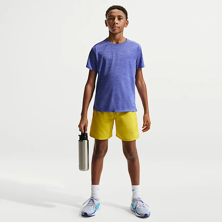 NIKE Miler — Big Kids' Dri-FIT Short-Sleeve Top - Image 4