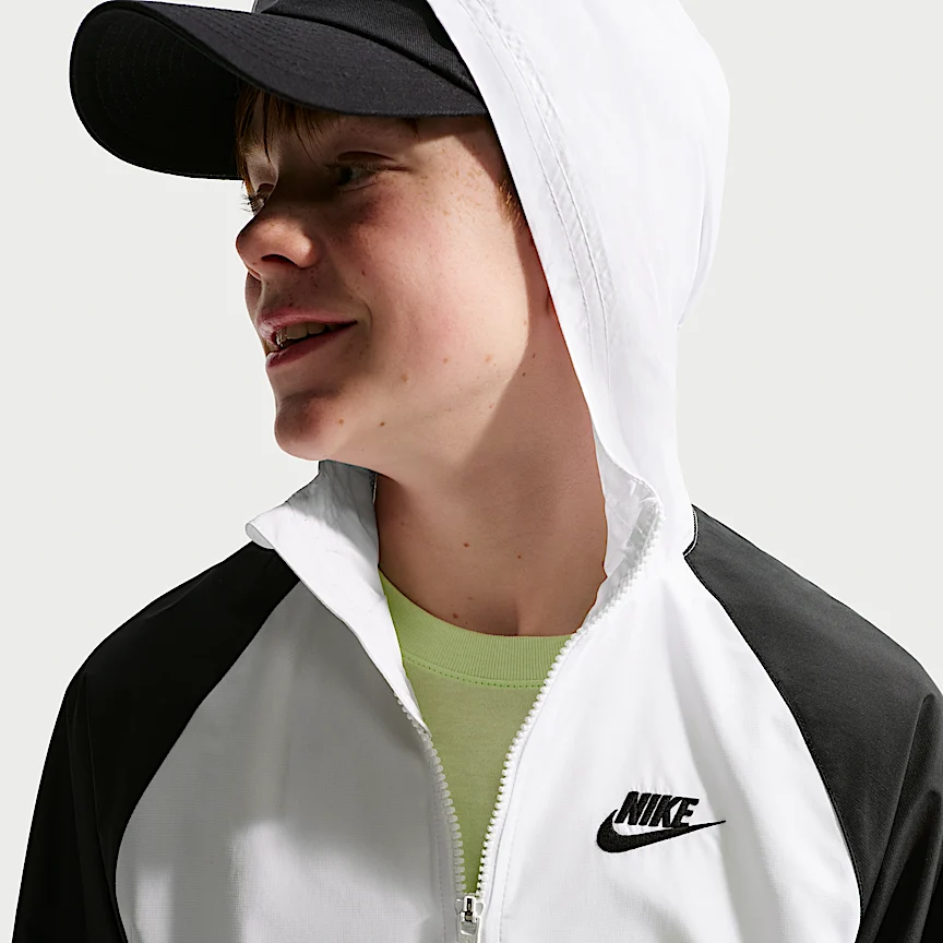 NIKE Sportswear Windrunner — Big Kids' Hooded Repel Jacket - Image 3