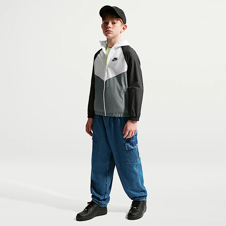 NIKE Sportswear Windrunner — Big Kids' Hooded Repel Jacket - Image 4