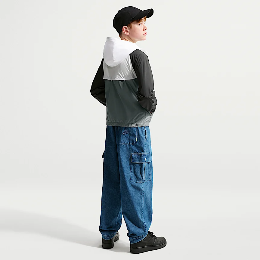 NIKE Sportswear Windrunner — Big Kids' Hooded Repel Jacket - Image 5