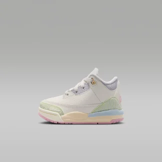 NIKE Jordan 3 Retro "Sail and Jade Aura" — Baby Shoes
