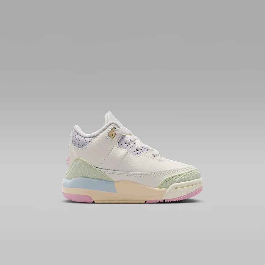 NIKE Jordan 3 Retro "Sail and Jade Aura" — Baby Shoes - Image 3