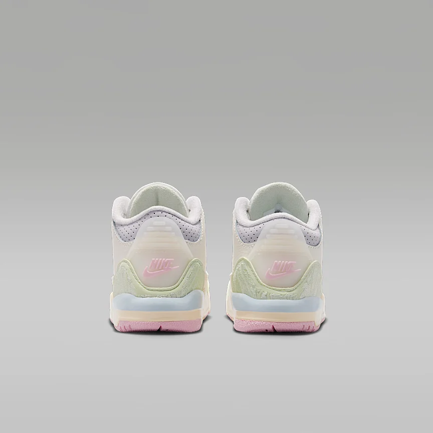 NIKE Jordan 3 Retro "Sail and Jade Aura" — Baby Shoes - Image 6
