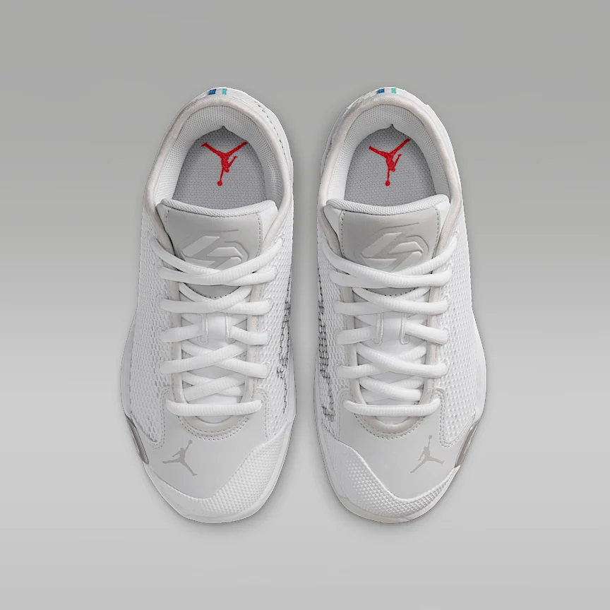 NIKE Luka 77 "Triple White" — Big Kids' Basketball Shoes - Image 4