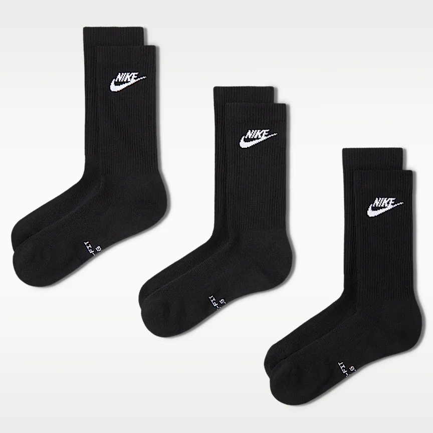 NIKE Everyday Elevated — Crew Socks (3 Pairs)