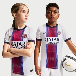 NIKE パリ サンジェルマン (PSG) 2026/27 スタジアム アウェイ — ジュニア Nike Dri-FIT サッカー レプリカ ユニフォーム