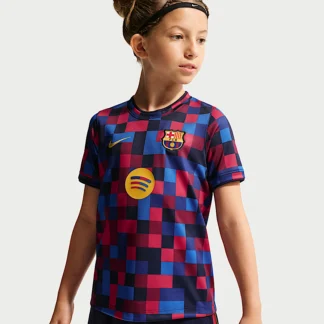 NIKE FC バルセロナ — リトルキッズ Nike Dri-FIT サッカー プレマッチ トップ