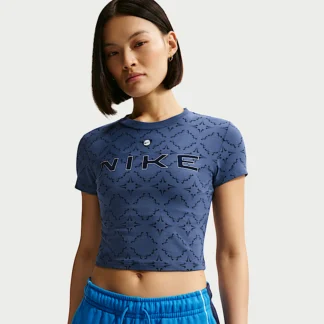 NIKE スポーツウェア チル ニット — ウィメンズ スリム クロップド Tシャツ