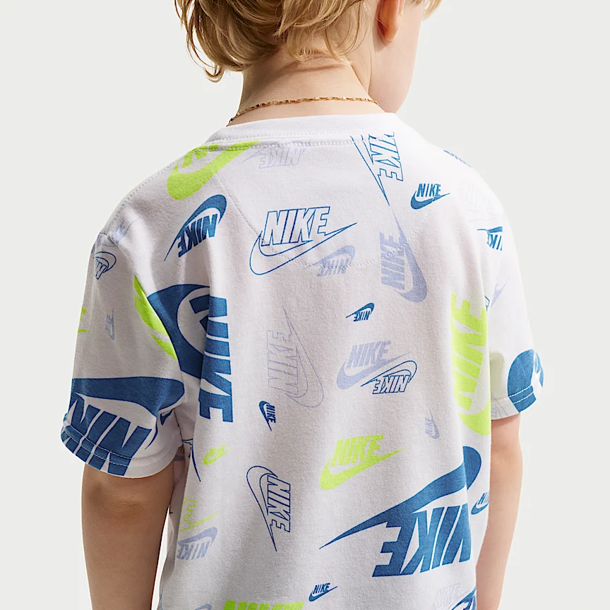 NIKE スポーツウェア — ベビー プリント Tシャツ アンド ライトウェイト フレンチテリー ショートパンツ セットアップ - Image 3