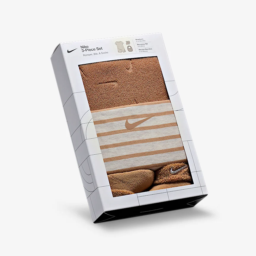 NIKE Nike — ベビー スリーピース ロンパー アンド テリー セット - Image 3