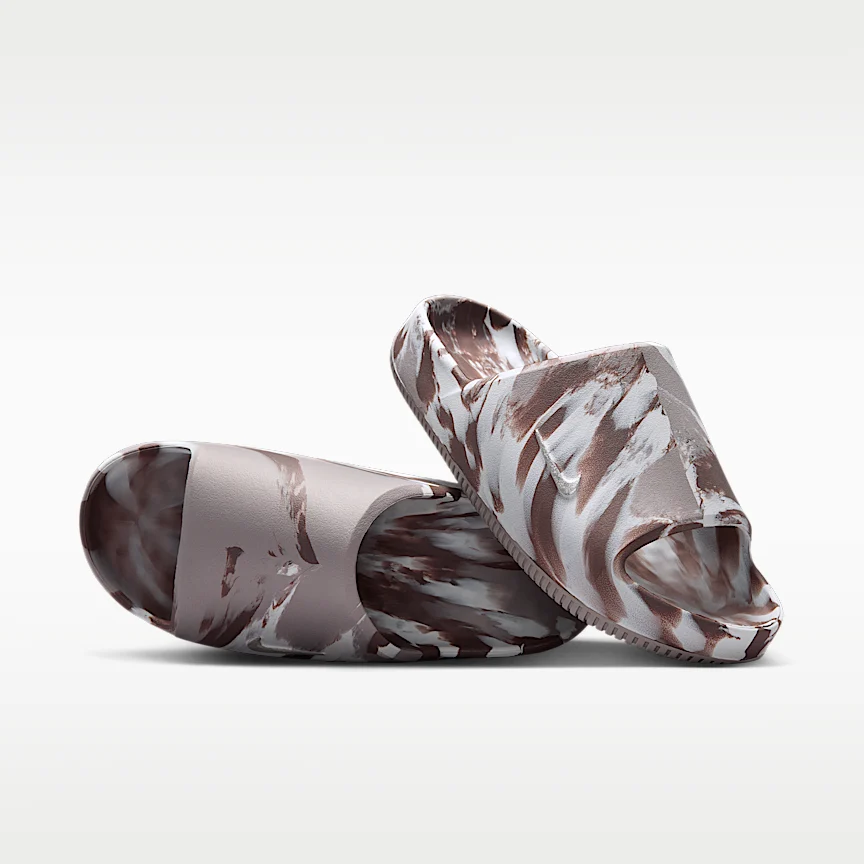 NIKE Calm 2.0 — Women's Marbled Slides