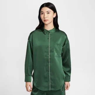 NIKE Sportswear — Women's Oversized Satin Long-Sleeve Tops
