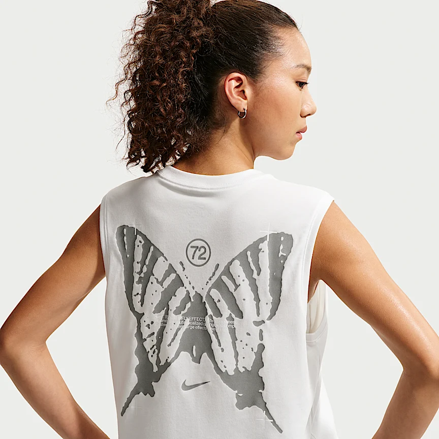 NIKE スウィフト バタフライ — ウィメンズ Dri-FIT ノースリーブ ランニング Tシャツ - Image 2