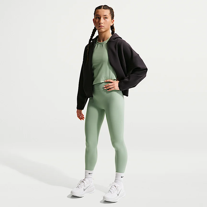 NIKE Mavn — Girls' High-Waisted Full-Length Leggings