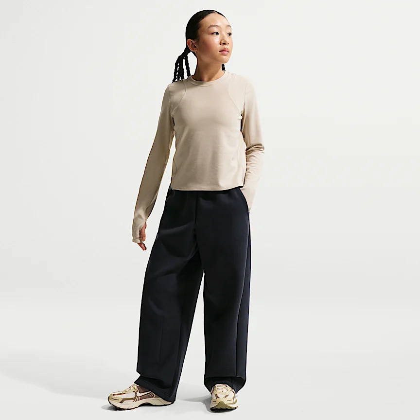 NIKE Mavn — Girls' Therma-FIT High-Waisted Knit Pants
