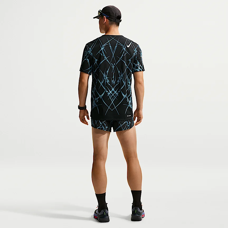 NIKE AeroSwift — メンズ Dri-FIT ADV プリント ショートスリーブ ランニングトップス - Image 5