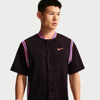 NIKE Nikeコート スラム — メンズ Dri-FIT ボタンアップ テニストップス