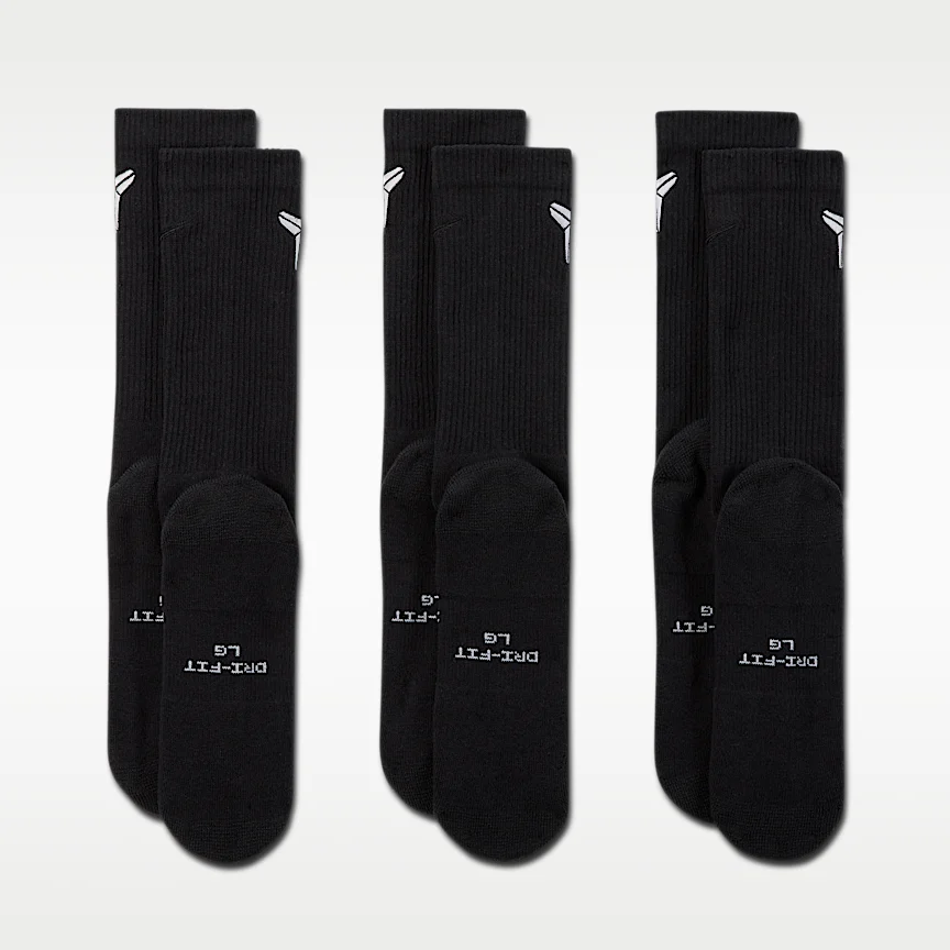 NIKE エブリデイ エレベーテッド "Kobe" — クルー ソックス (3足) - Image 3