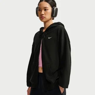NIKE Studio Fleece Lightweight — Women's Oversized Full-Zip Hoodie
