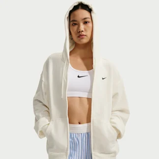 NIKE Studio Fleece Lightweight — Women's Oversized Full-Zip Hoodie