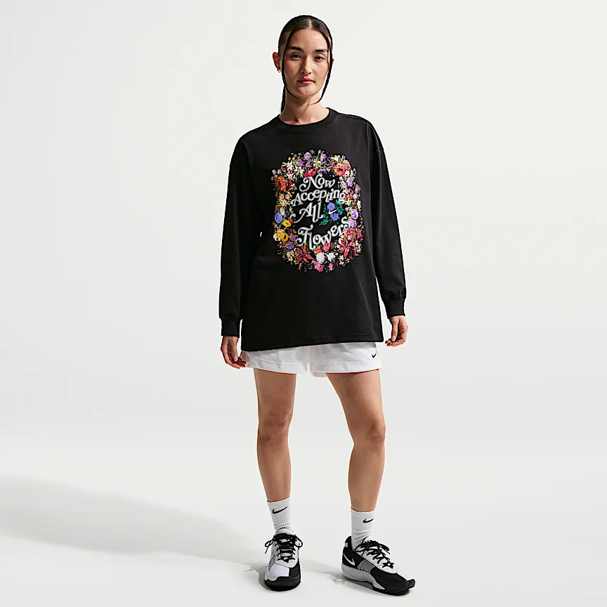 NIKE — ウィメンズ ロングスリーブ バスケットボール Tシャツ - Image 4