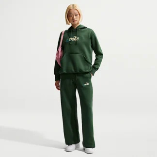 NIKE スポーツウェア フェニックス フリース — ウィメンズ ハイウエスト ワイドレッグ ロゴ パンツ