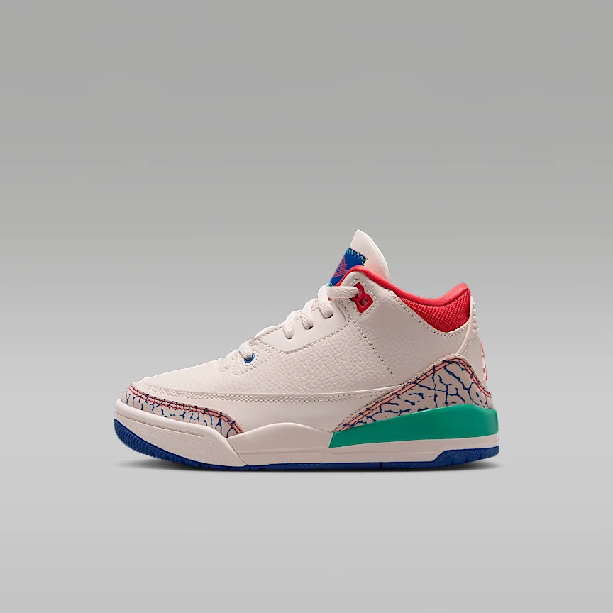 NIKE Jordan 3 Retro "Play Your Way" — Little Kids' Shoes