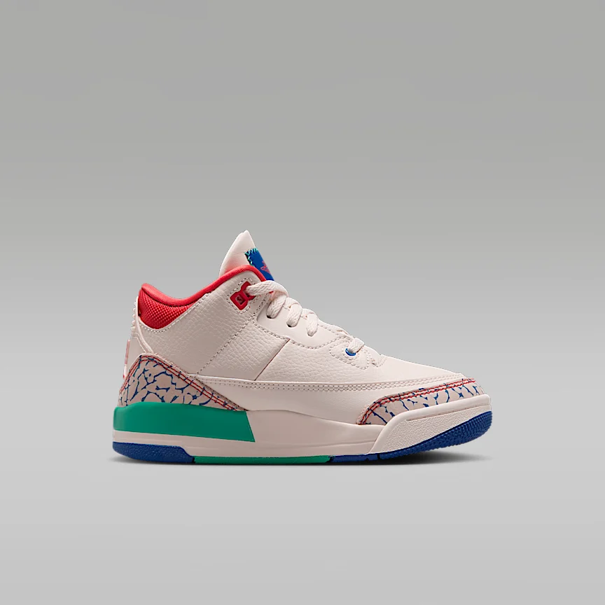 NIKE Jordan 3 Retro "Play Your Way" — Little Kids' Shoes - Image 3