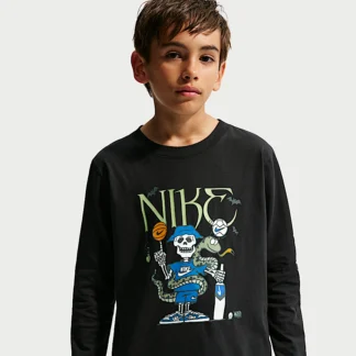 NIKE Sportswear — Big Kids' Long-Sleeve T-Shirt