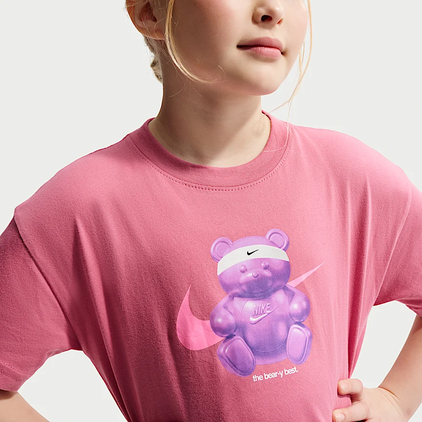 NIKE Sportswear — Big Kids' Boxy T-Shirt - Image 3