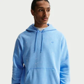 NIKE Sportswear Club — Men's Washed Fleece Hoodie