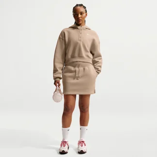 NIKE スポーツウェア フェニックス フリース — ウィメンズ ハイウエスト スリム ミニ スカート