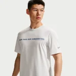 NIKE ハイバース — メンズ Dri-FIT UV プロテクション ショートスリーブ ランニングトップ