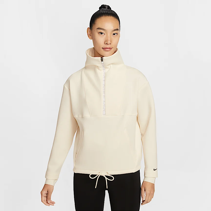 NIKE プロ — ウィメンズ クロップド ハーフジップ トップ