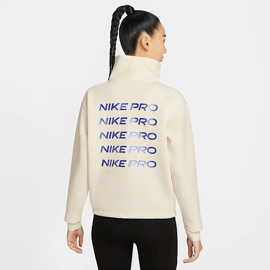 NIKE プロ — ウィメンズ クロップド ハーフジップ トップ - Image 2