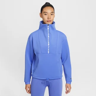 NIKE プロ — ウィメンズ クロップド ハーフジップ トップ