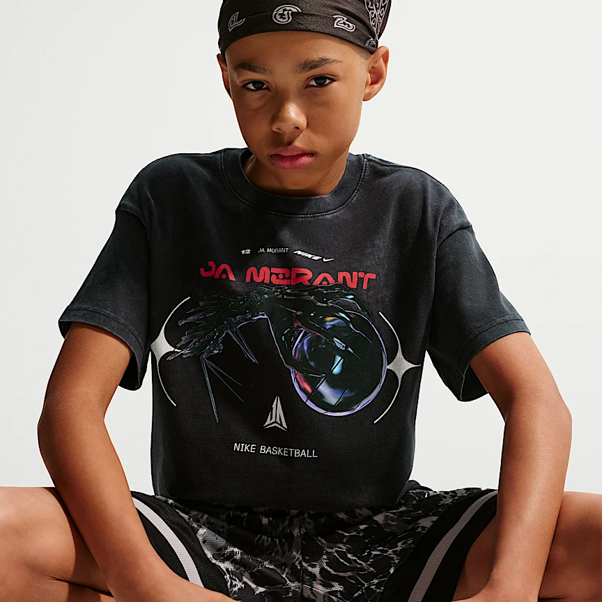 NIKE Ja Morant — Big Kids' T-Shirt - Image 3