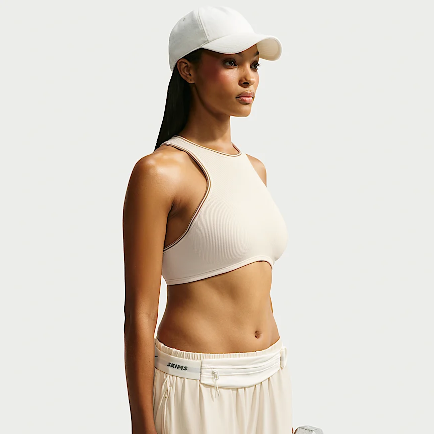 NIKE NikeSKIMS Ribbed Seamless — Women's Racerneck Bra - Image 3