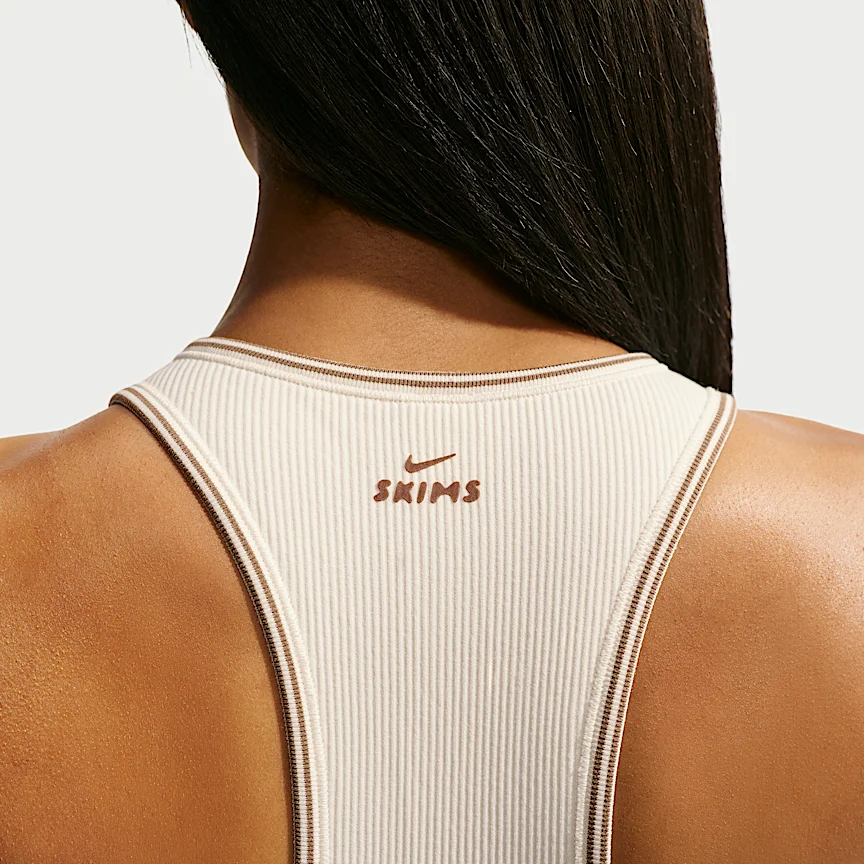 NIKE NikeSKIMS Ribbed Seamless — Women's Racerneck Bra - Image 6