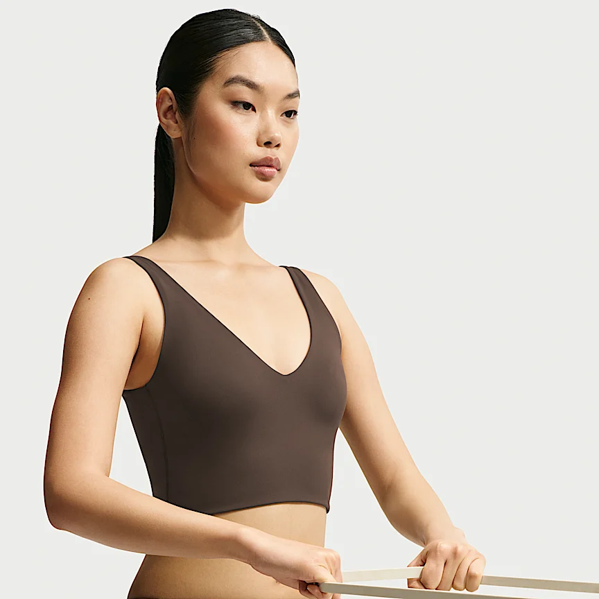 NIKE NikeSKIMS Matte — Women's VNekku LongRain Bra - Image 3