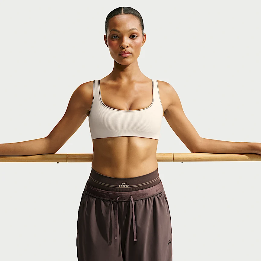 NIKE NikeSKIMS Ribbed Seamless — Women's Micro-Scoop Bra - Image 3