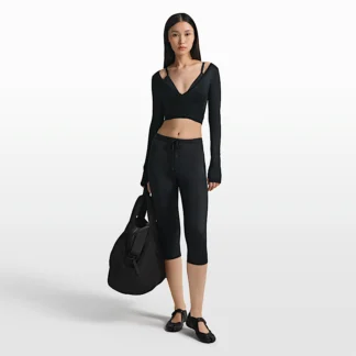 NIKE NikeSKIMS Satin Shine — Women's High-Waisted 17" Leggings with Drawcord
