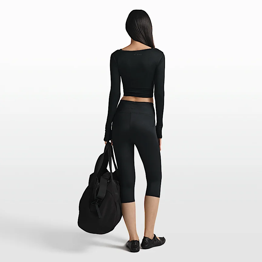 NIKE NikeSKIMS Satin Shine — Women's High-Waisted 17" Leggings with Drawcord - Image 5