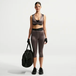 NIKE NikeSKIMS Satin Shine — Women's High-Waisted 17" Leggings with Drawcord