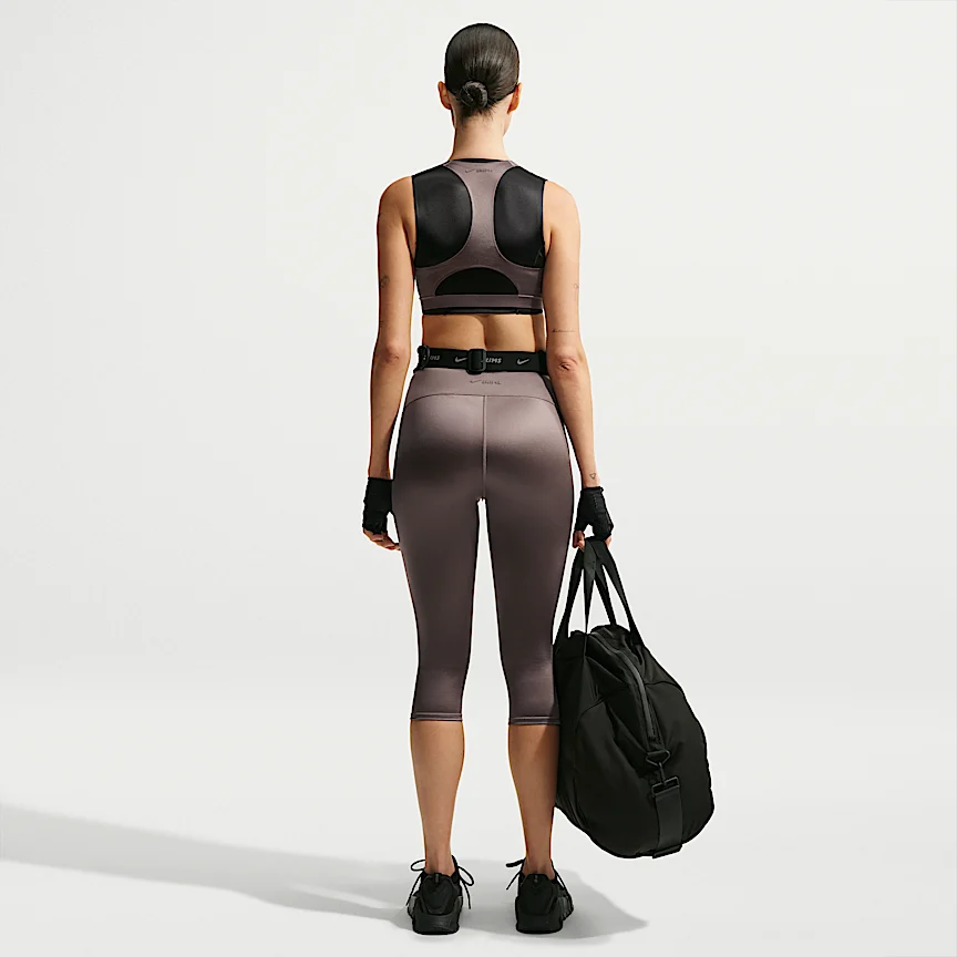 NIKE NikeSKIMS Satin Shine — Women's High-Waisted 17" Leggings with Drawcord - Image 5