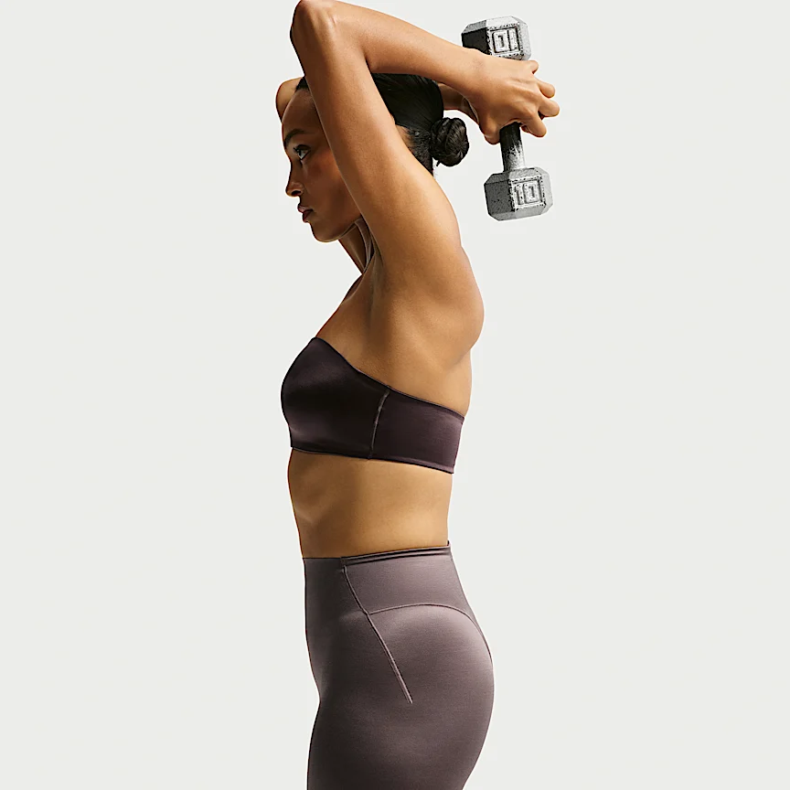 NIKE NikeSKIMS Satin Shine — Women's High-Waisted 5" Biker Shorts - Image 4